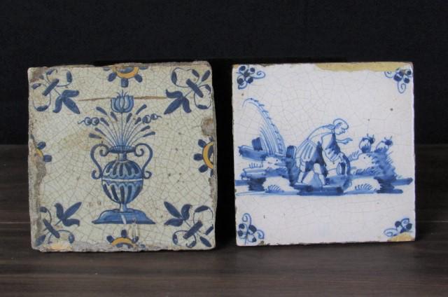 Lot of 2 vintage tiles. (1 of 3)