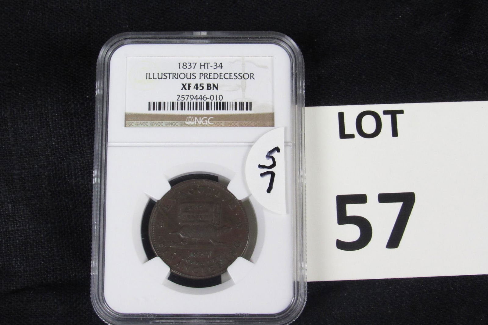 1837 Hard Times Token (NGC-XF45BN) (1 of 2)
