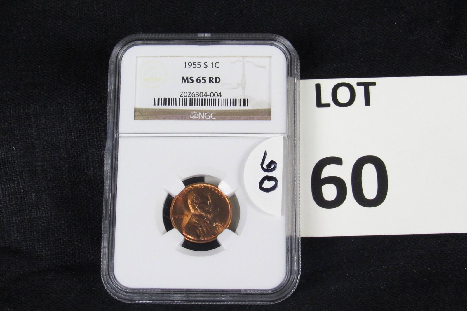 1955S Wheat Cent (NGC-MS65RD) (1 of 2)