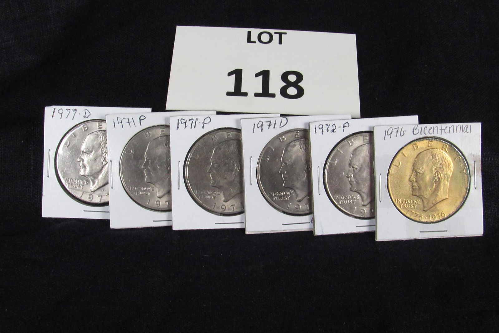 1971P (2),71D,72P,76P,77D Ike Dollars (1 of 2)