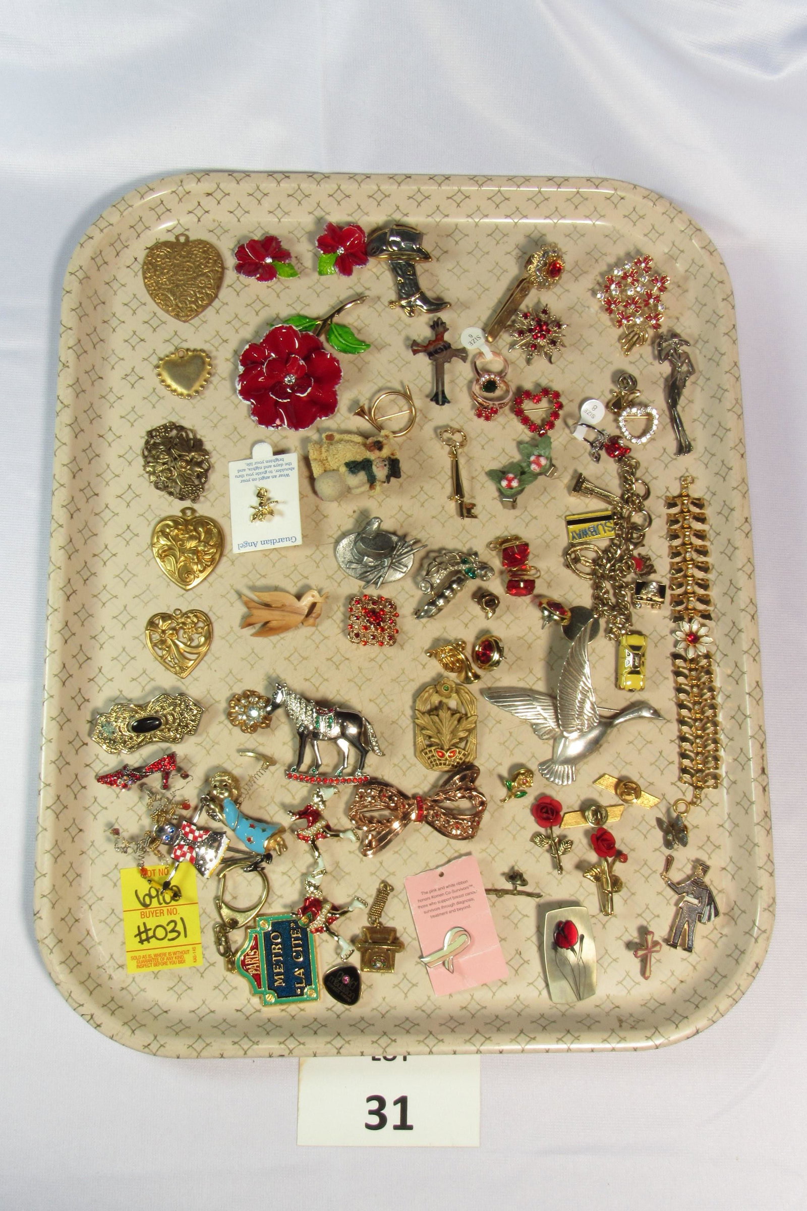 Lot of Costume Jewelry Including Pins and Holiday Items (1 of 7)