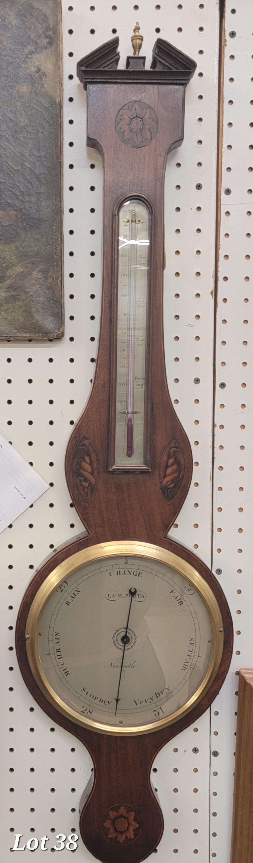 Antique Georgian Mahogany Barometer (1 of 8)
