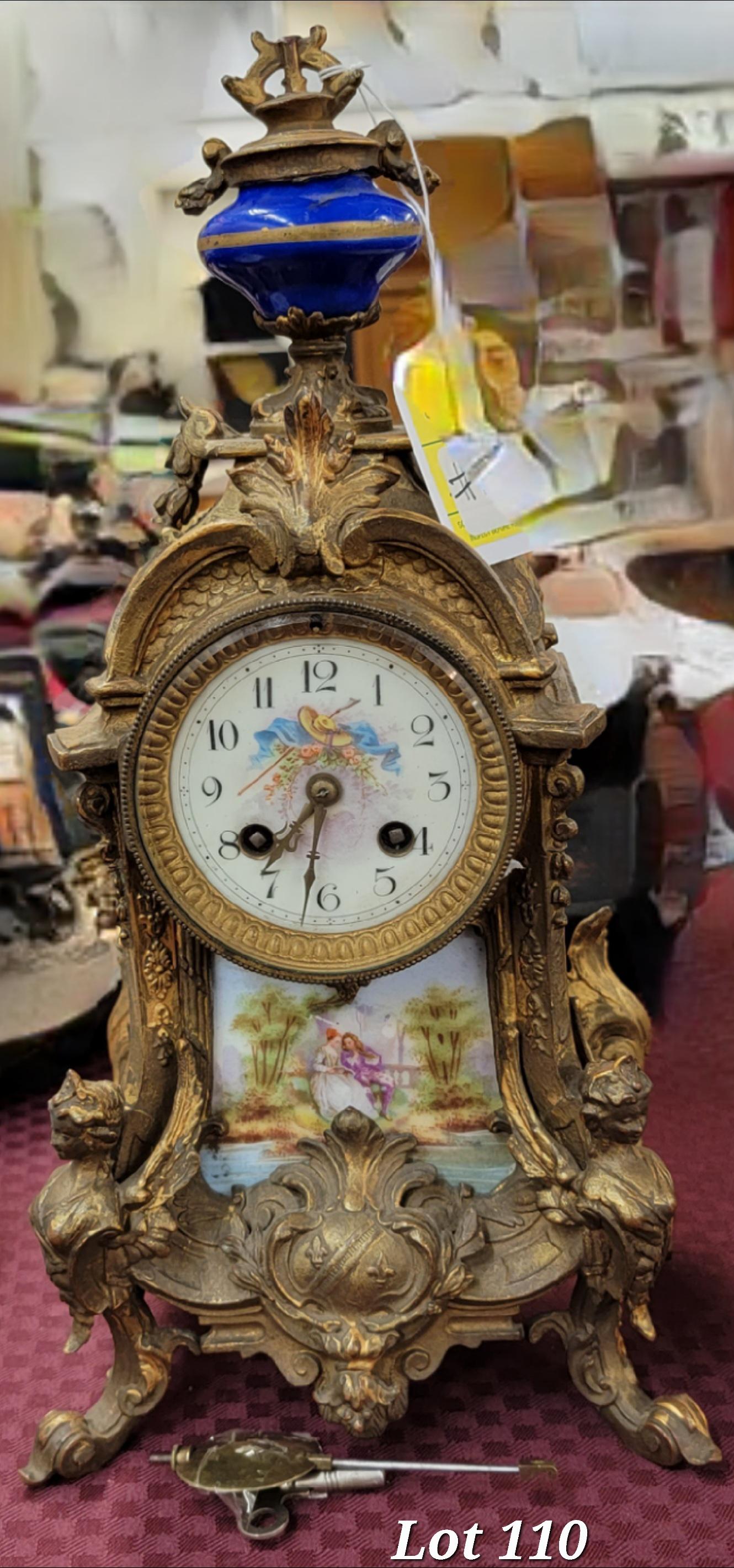 Antique French Louis XV Style Mantel Clock (1 of 3)