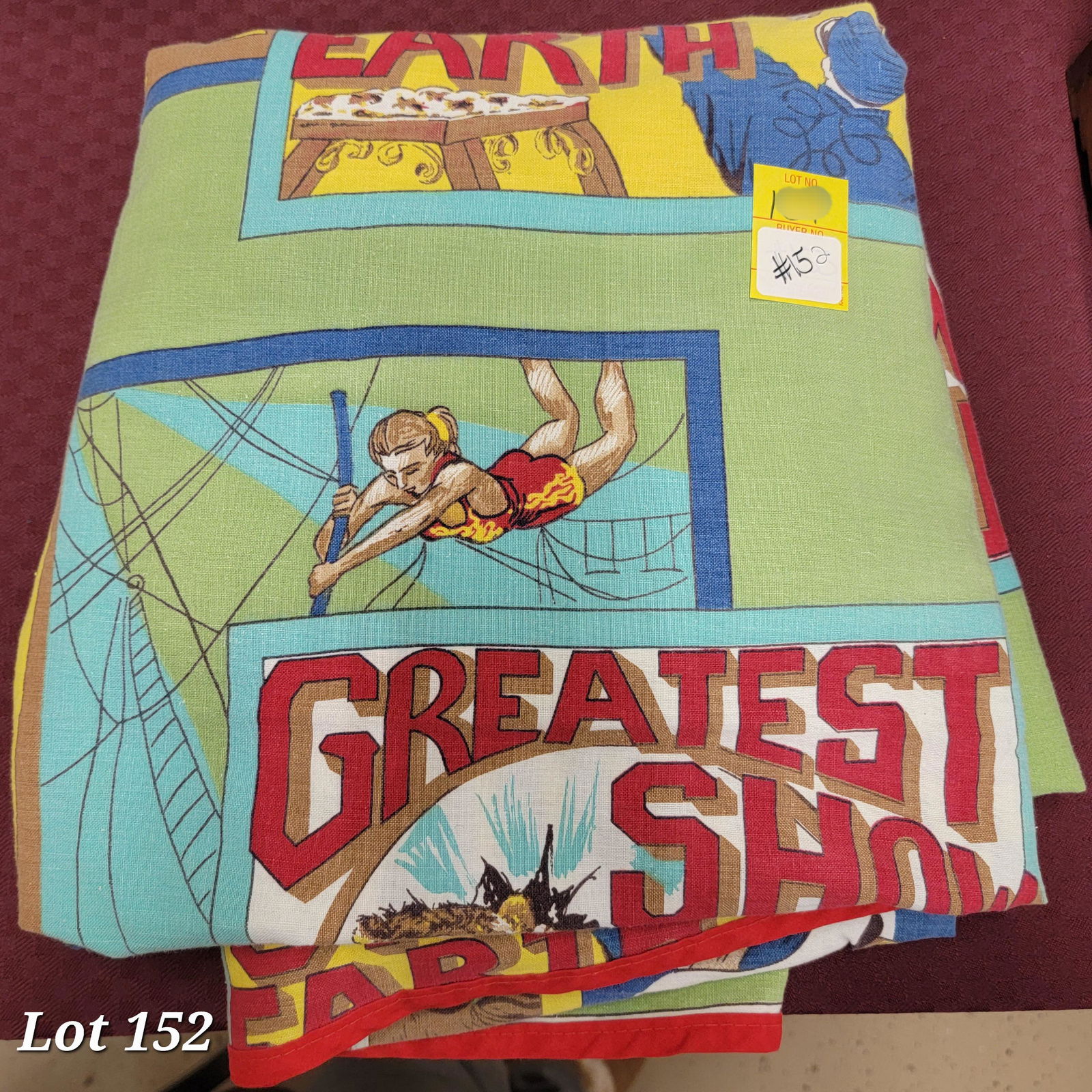 Vintage Circus Clown Bedspread (1 of 6)