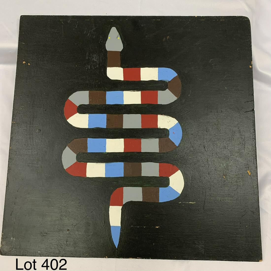 1940's Handmade Snake Game Board (1 of 12)