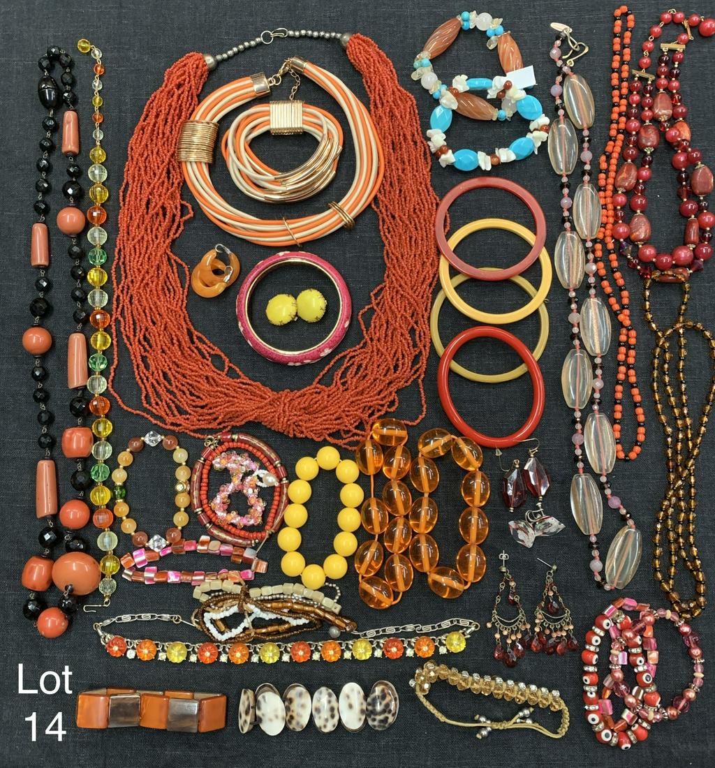 Collection of Warm Toned Costume Jewelry (1 of 8)