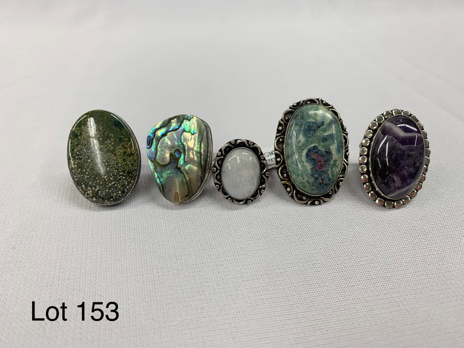 Collection of Sterling Silver Rings With Colorful (1 of 5)