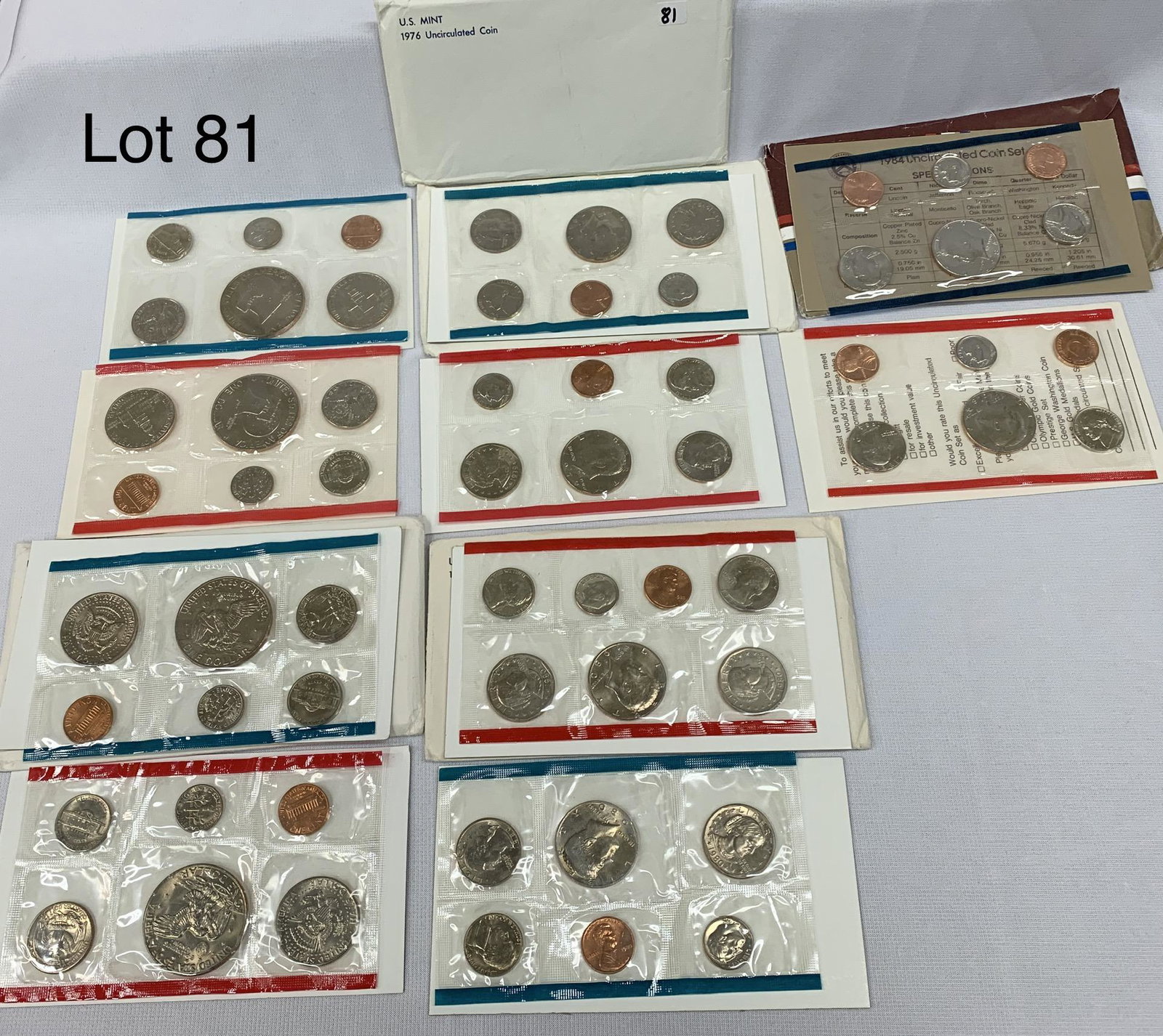 1976,78,79,80,84 US Mint Sets-(P&D) (1 of 5)