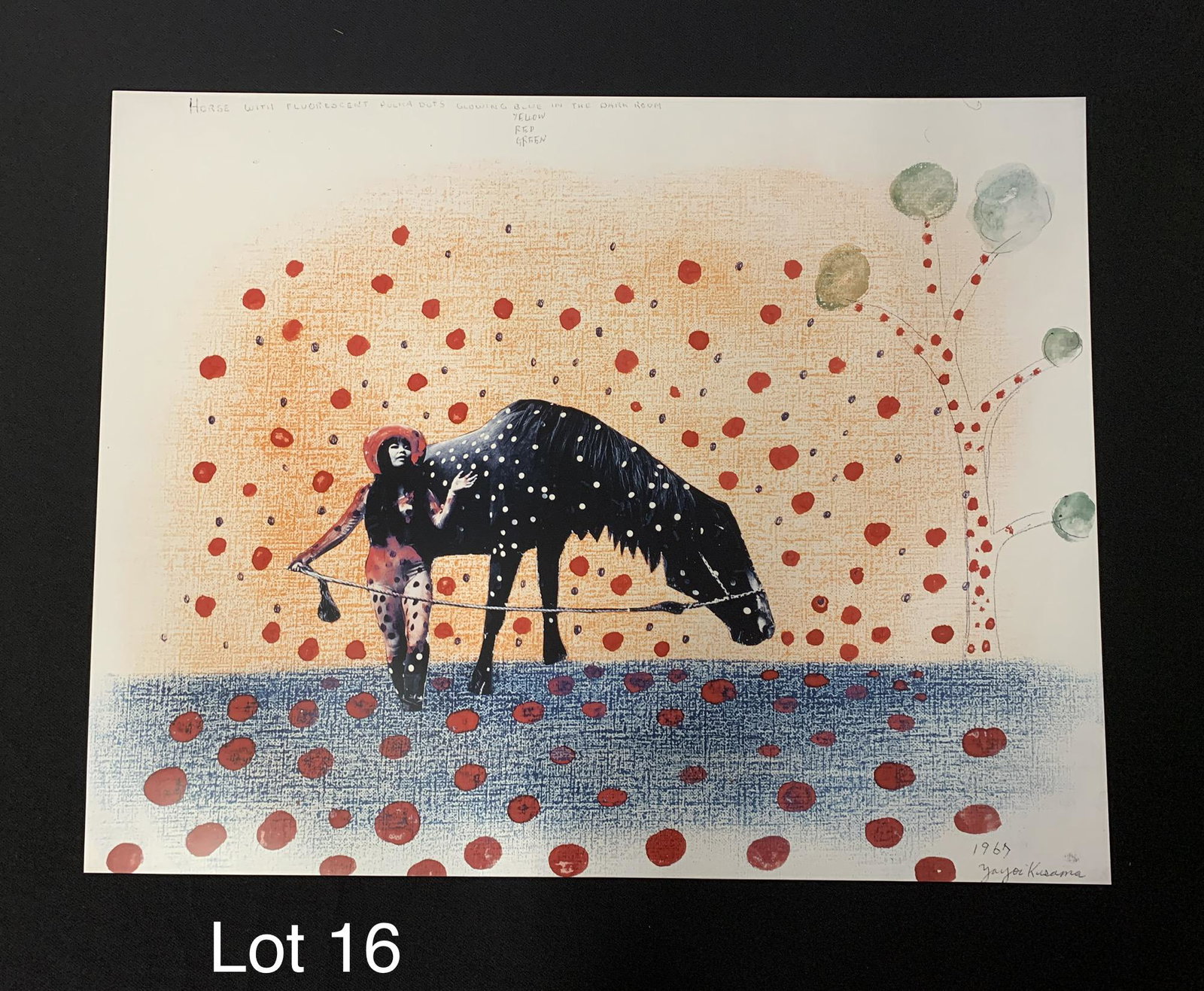 Yayoi Kusama "Self-Obliteration No. 2" Offset: An offset lithograph of "Self-Obliteration No. 2" by Japanese Contemporary artist Yayoi Kusama (b. 1929). This print is signed in the plate by the artist and dated 1967. Dimensions are 22 1/2"x 17 3/4