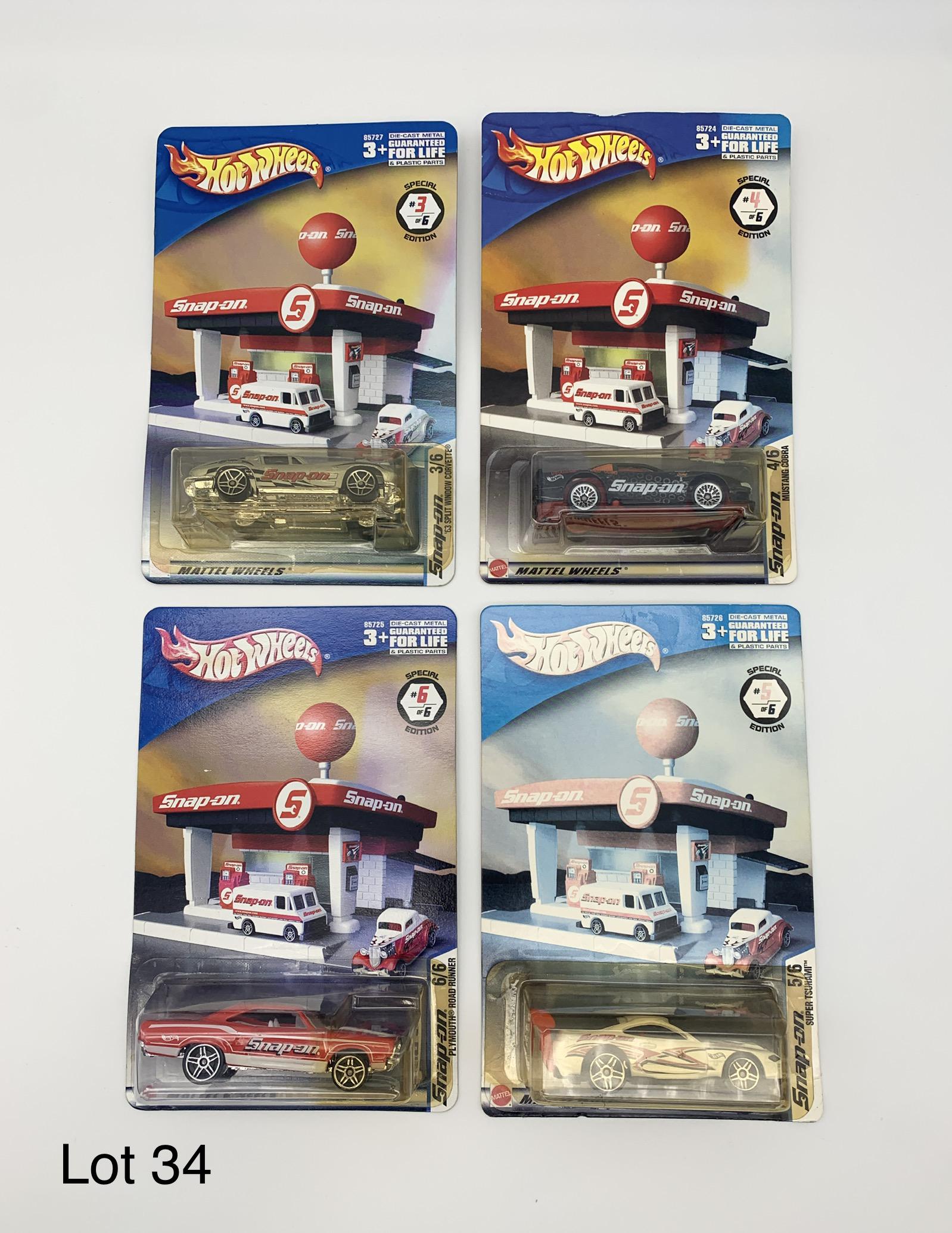 Group of Snap-On Hot Wheels Special Edition Cars (1 of 6)