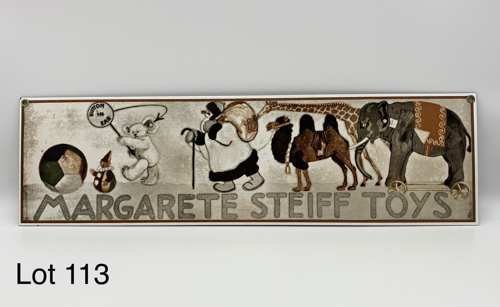 Margarete Steiff Enamel Sign (1 of 4)