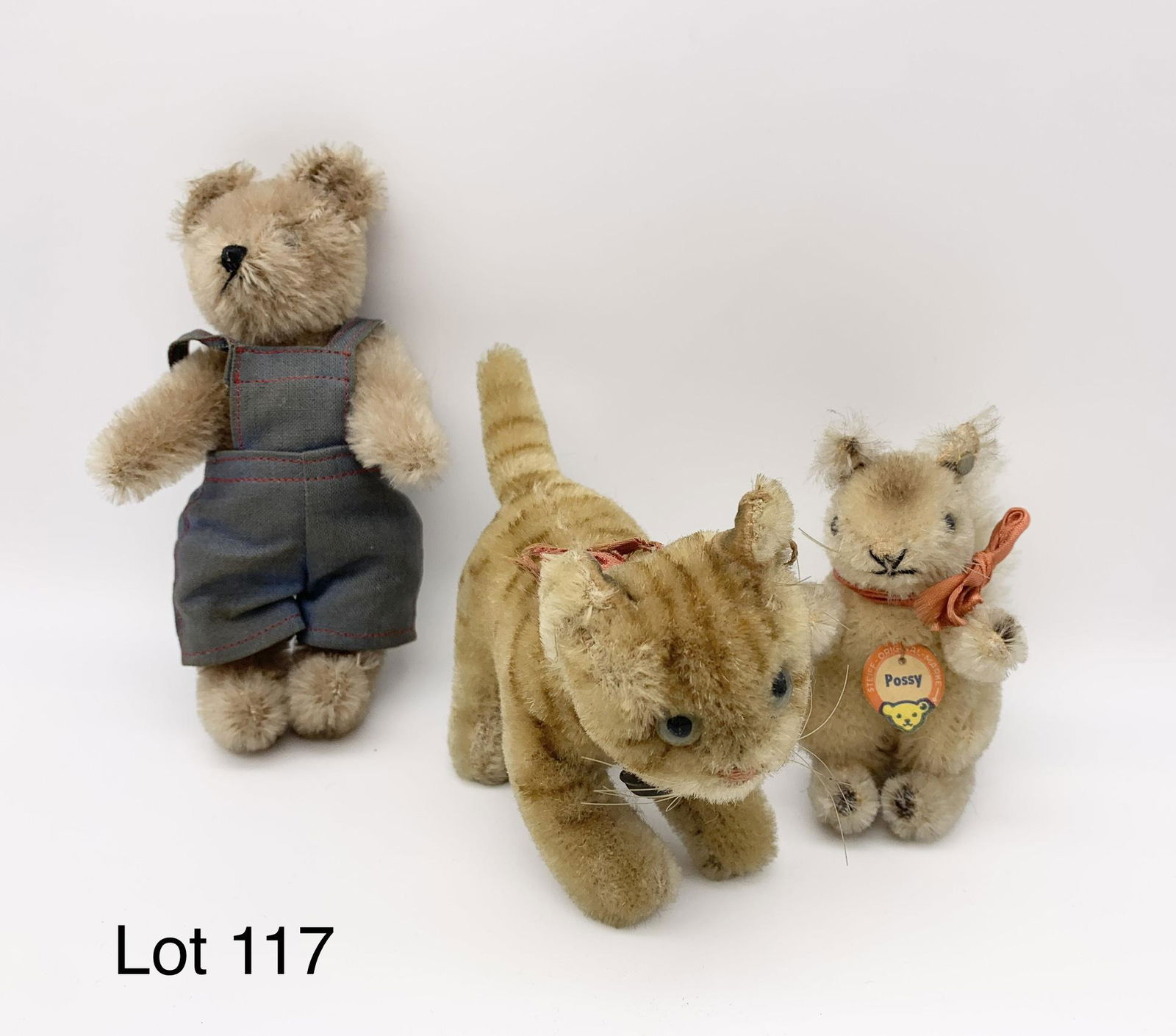 Lot of Vintage Mohair Stuffed Animals Including Steiff (1 of 13)