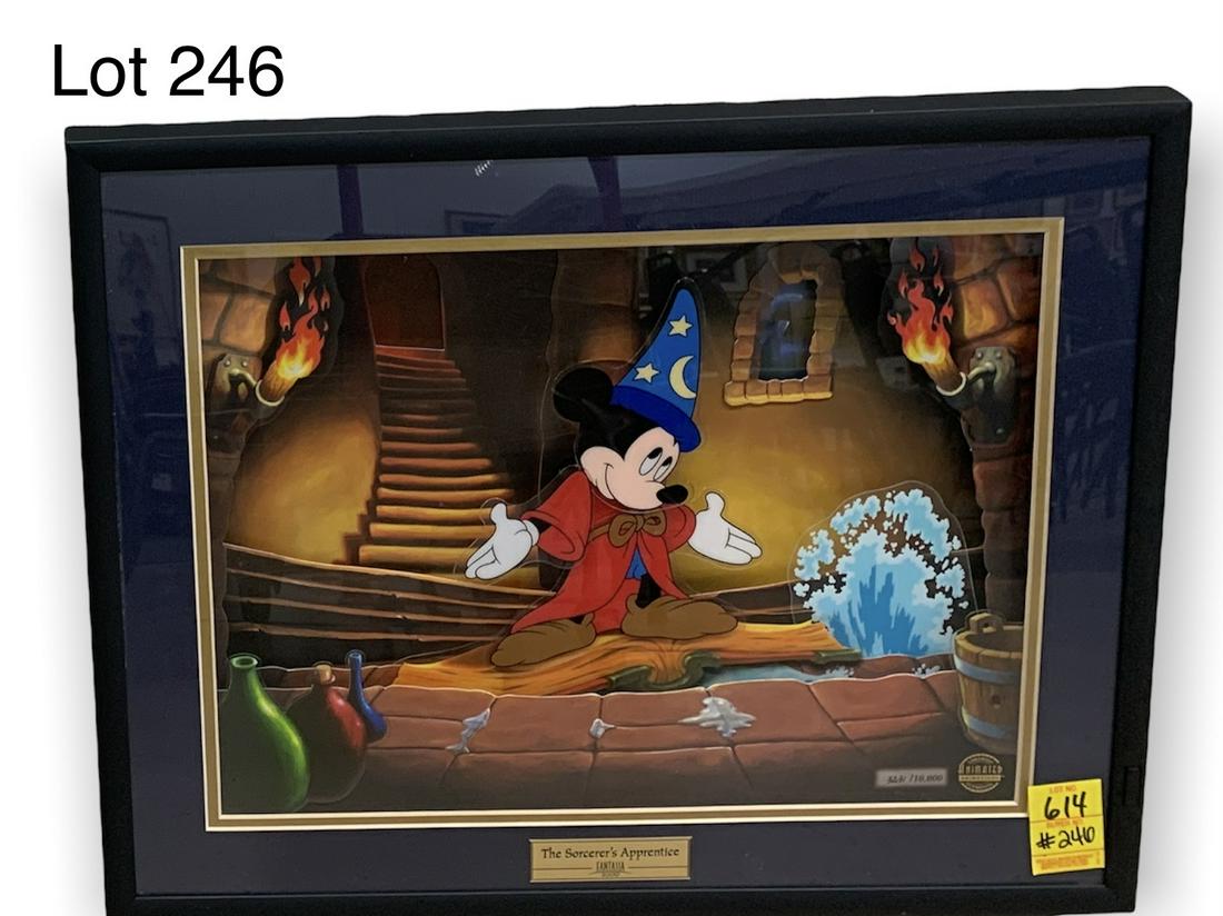 Limited Edition Disney "The Sorcerer's Apprentice" 3D Moving Art Cell With Music (1 of 8)