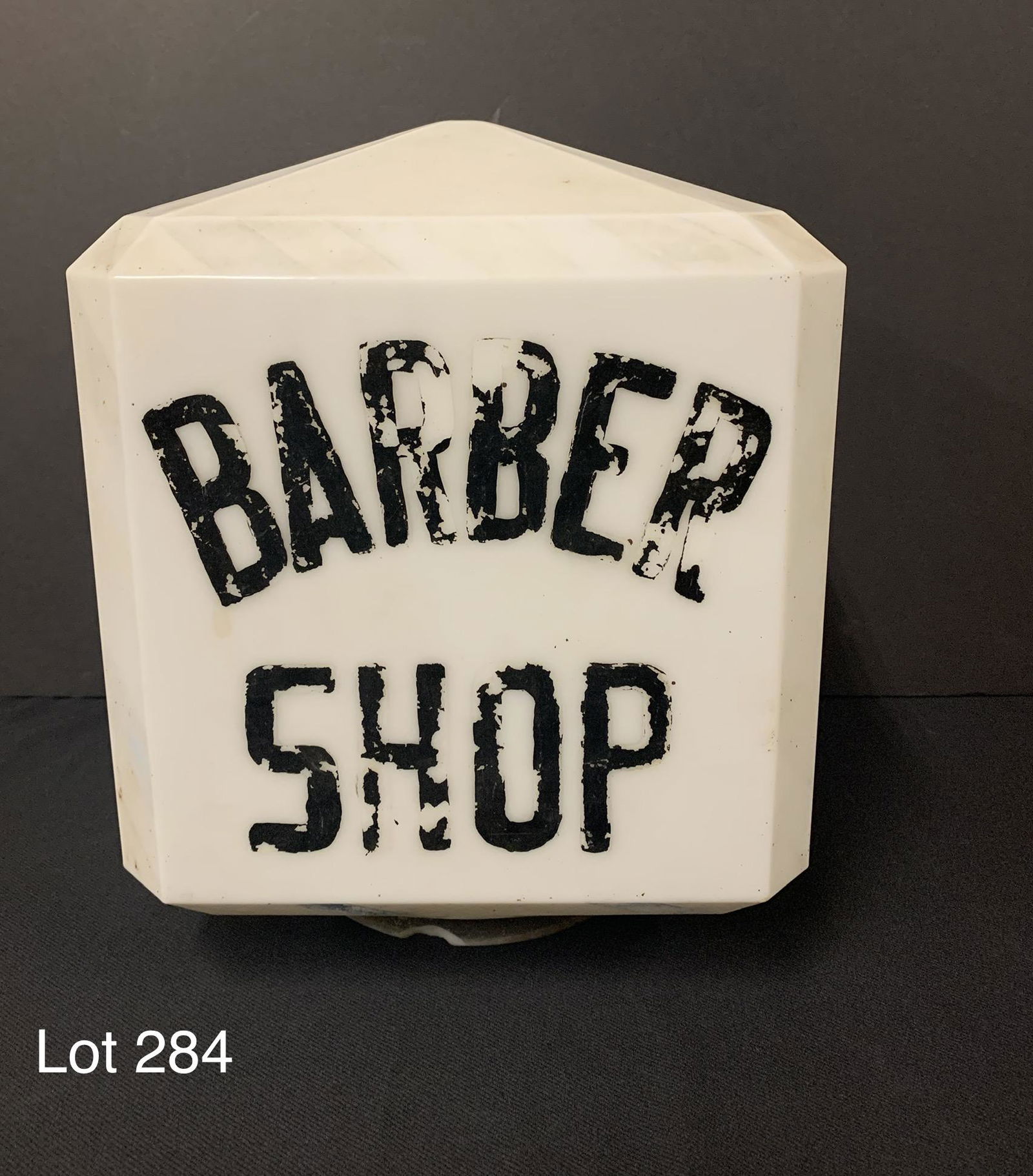 Vintage Barber Shop Milk Glass Globe (1 of 6)