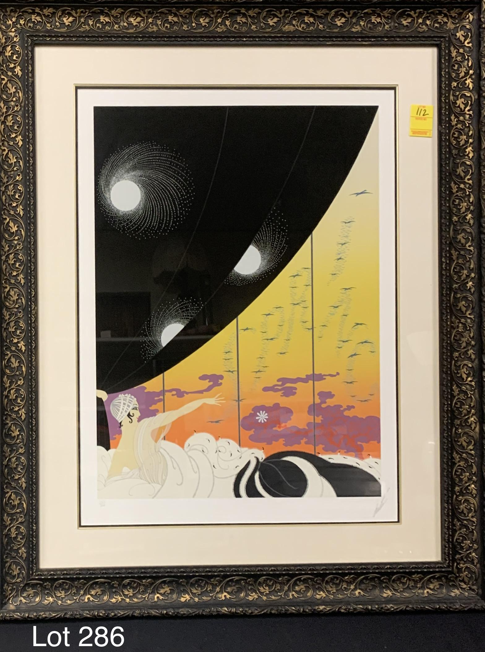 Erte Signed Limited Edition "The Coming of Spring" Seragraph (1 of 7)