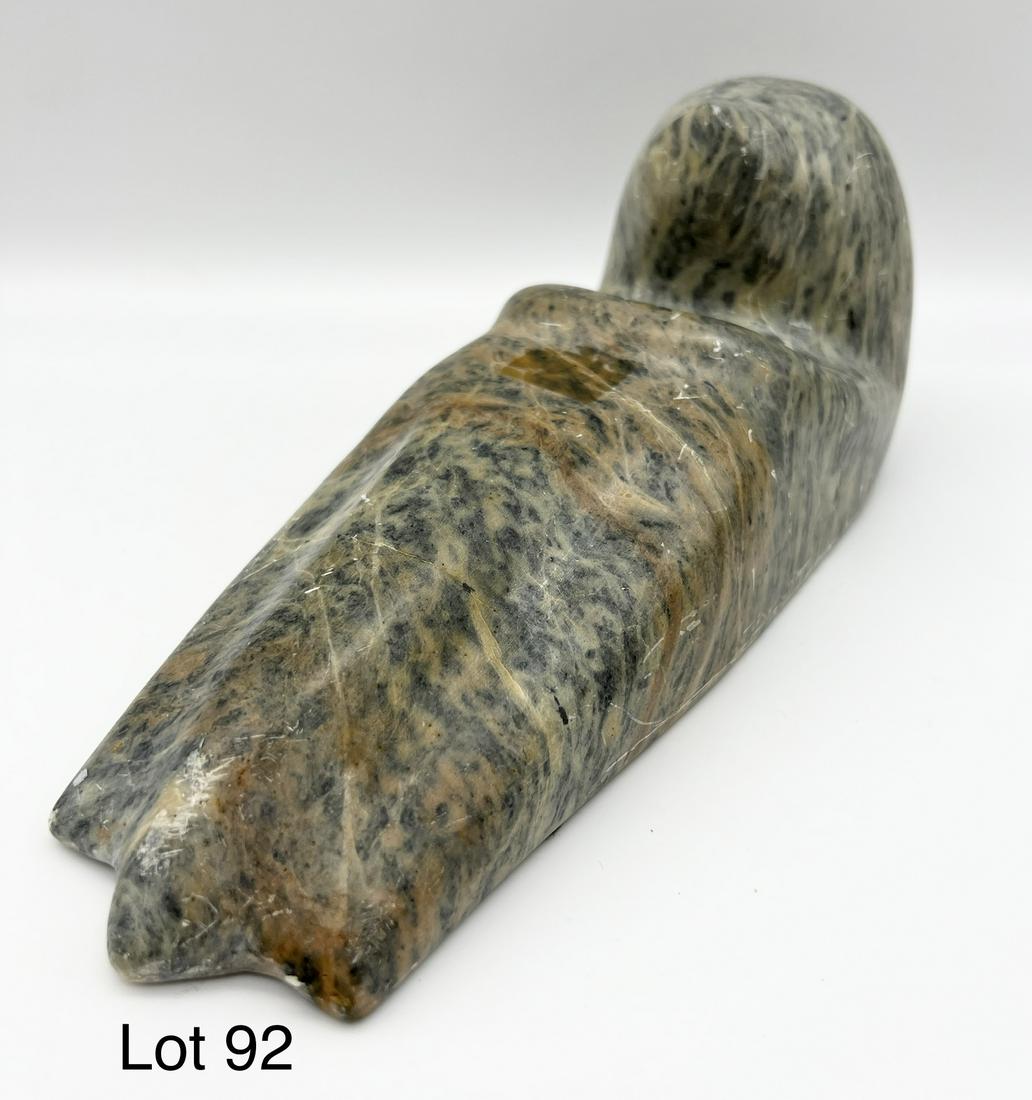 Inuit Stone Carving of Sea Otter (1 of 4)