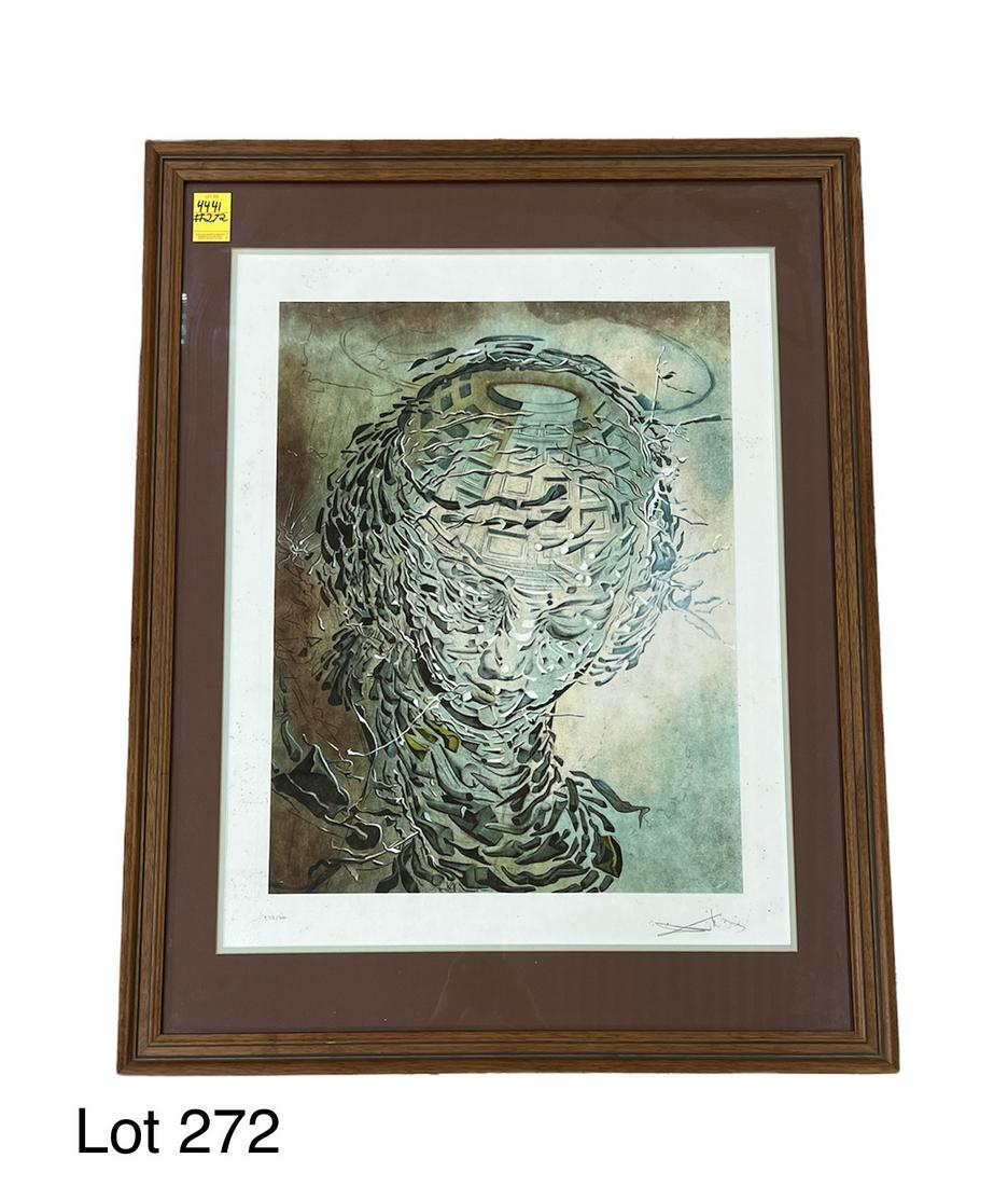 Signed Salvador Dali Raphaelesque Head Exploding Print (1 of 9)