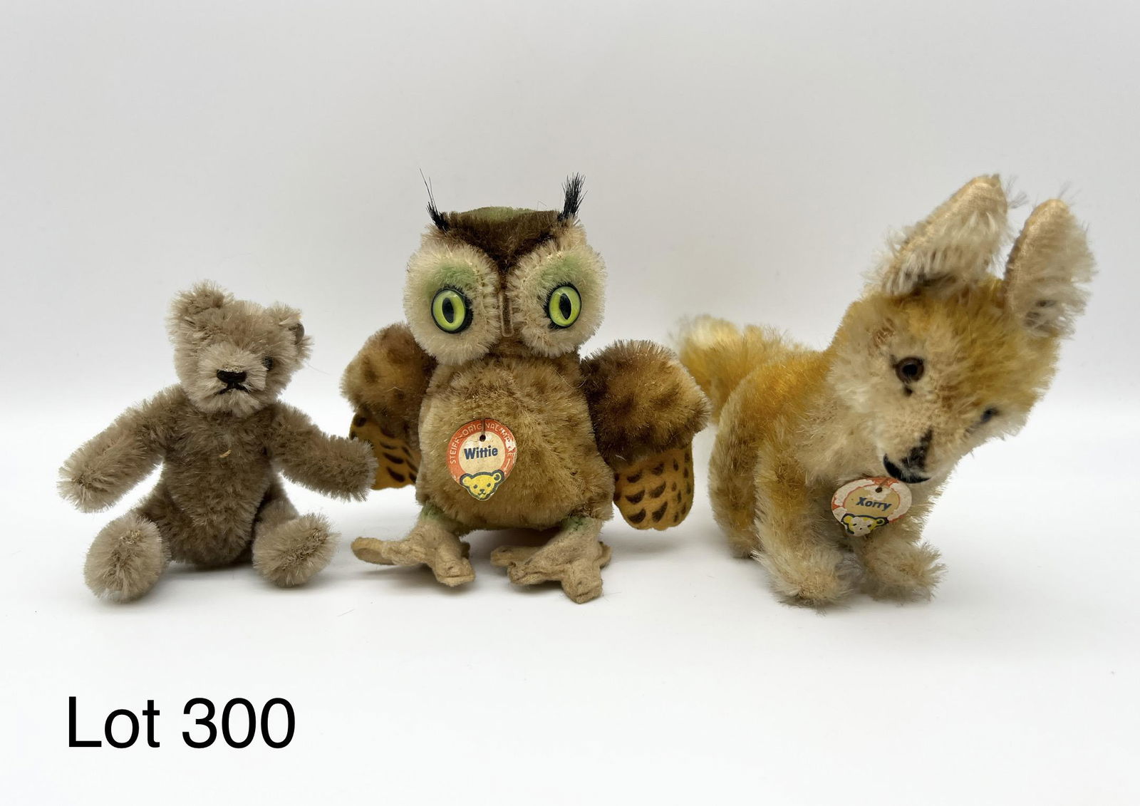 Lot of Vintage Steiff Mohair Plush Animals (1 of 8)