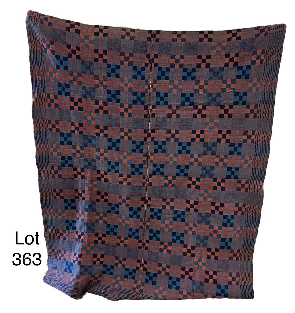 Handmade Checkerboard Coverlet (1 of 3)