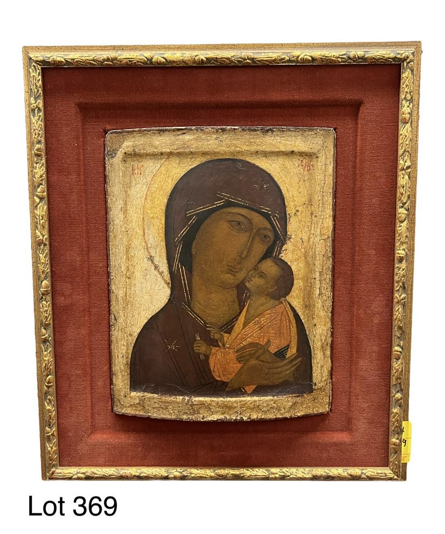 Framed Chester Le Maistre Religious Icon of Madonna and Child (1 of 5)