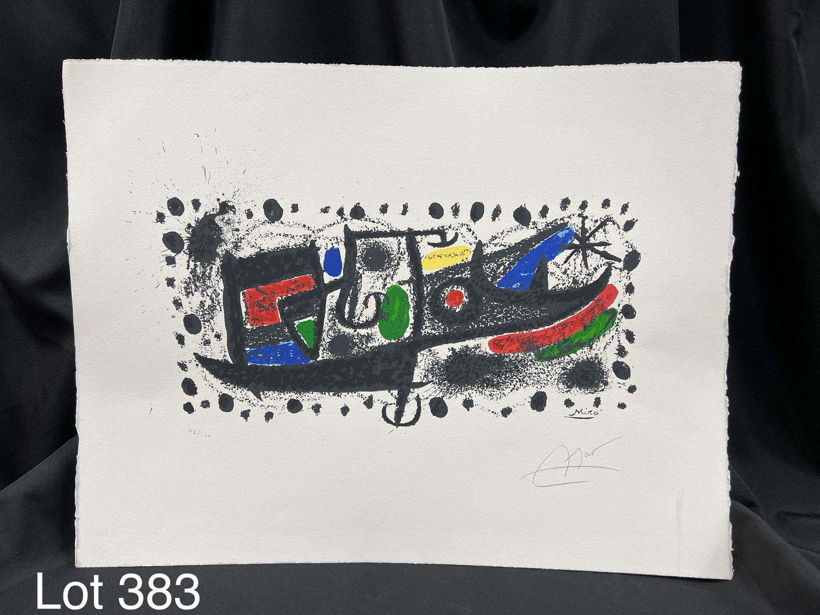 Signed Limited Edition Lithograph by Joan Miro (1 of 5)