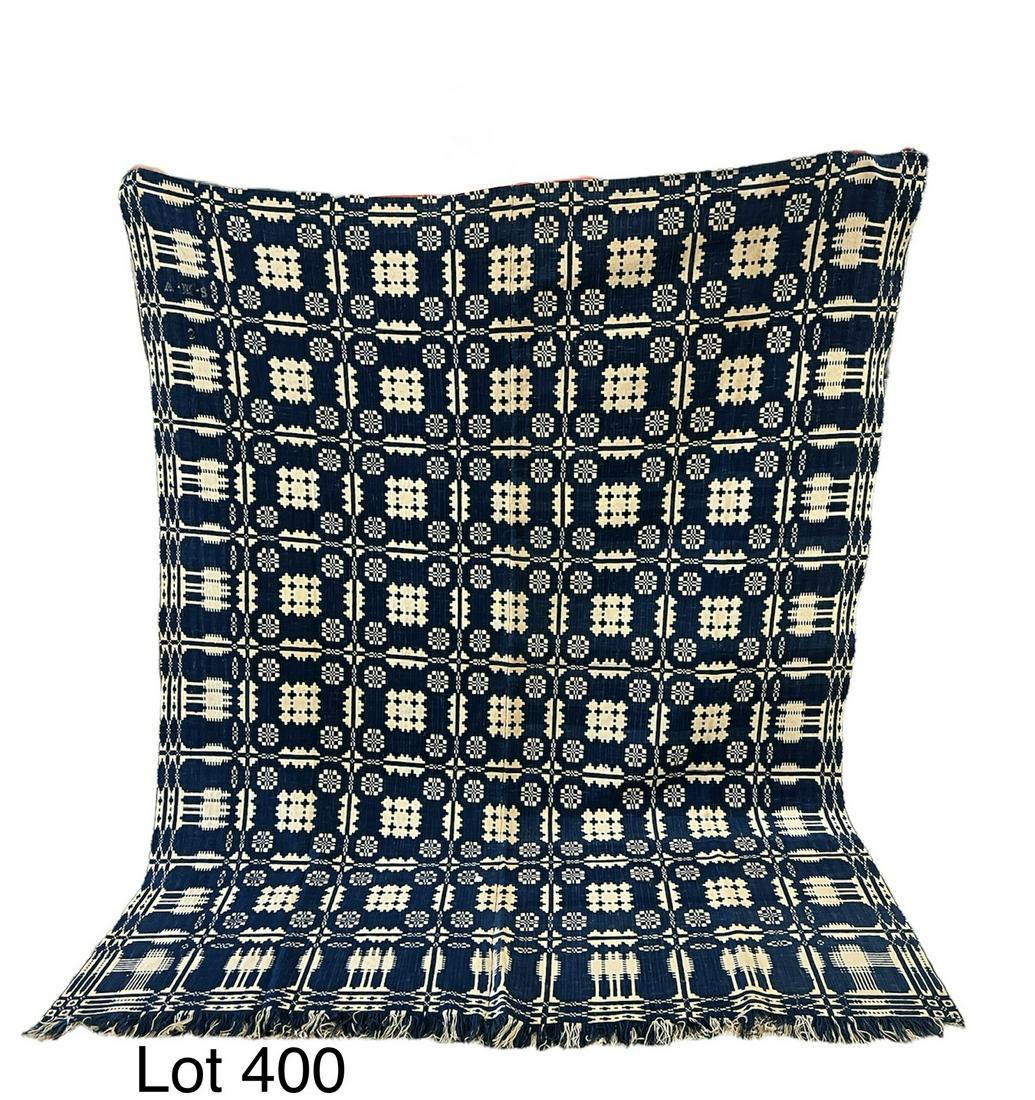 Handmade Square-pattern Coverlet (1 of 5)