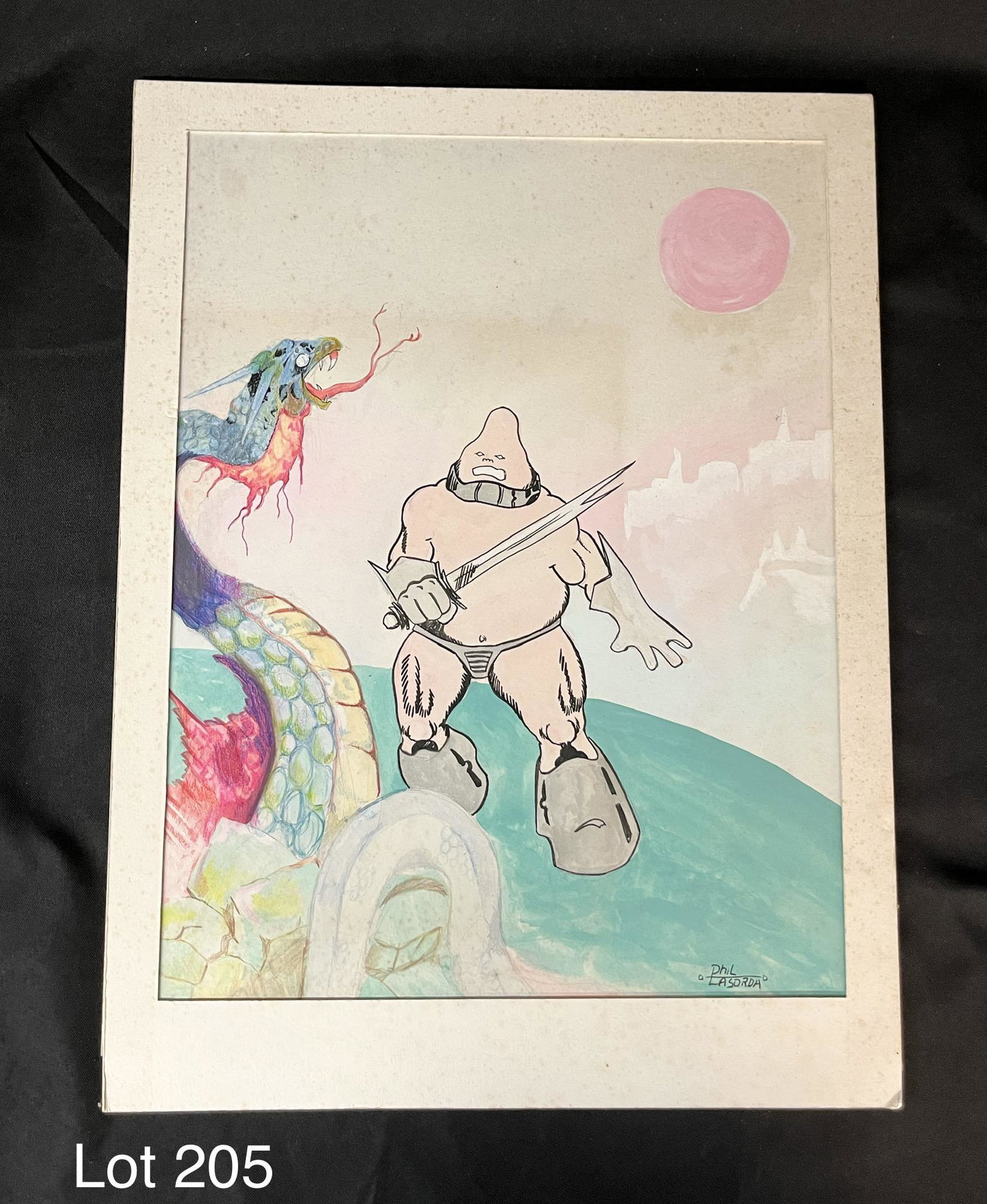 Original Watercolor by Phil Lasorda (1 of 5)