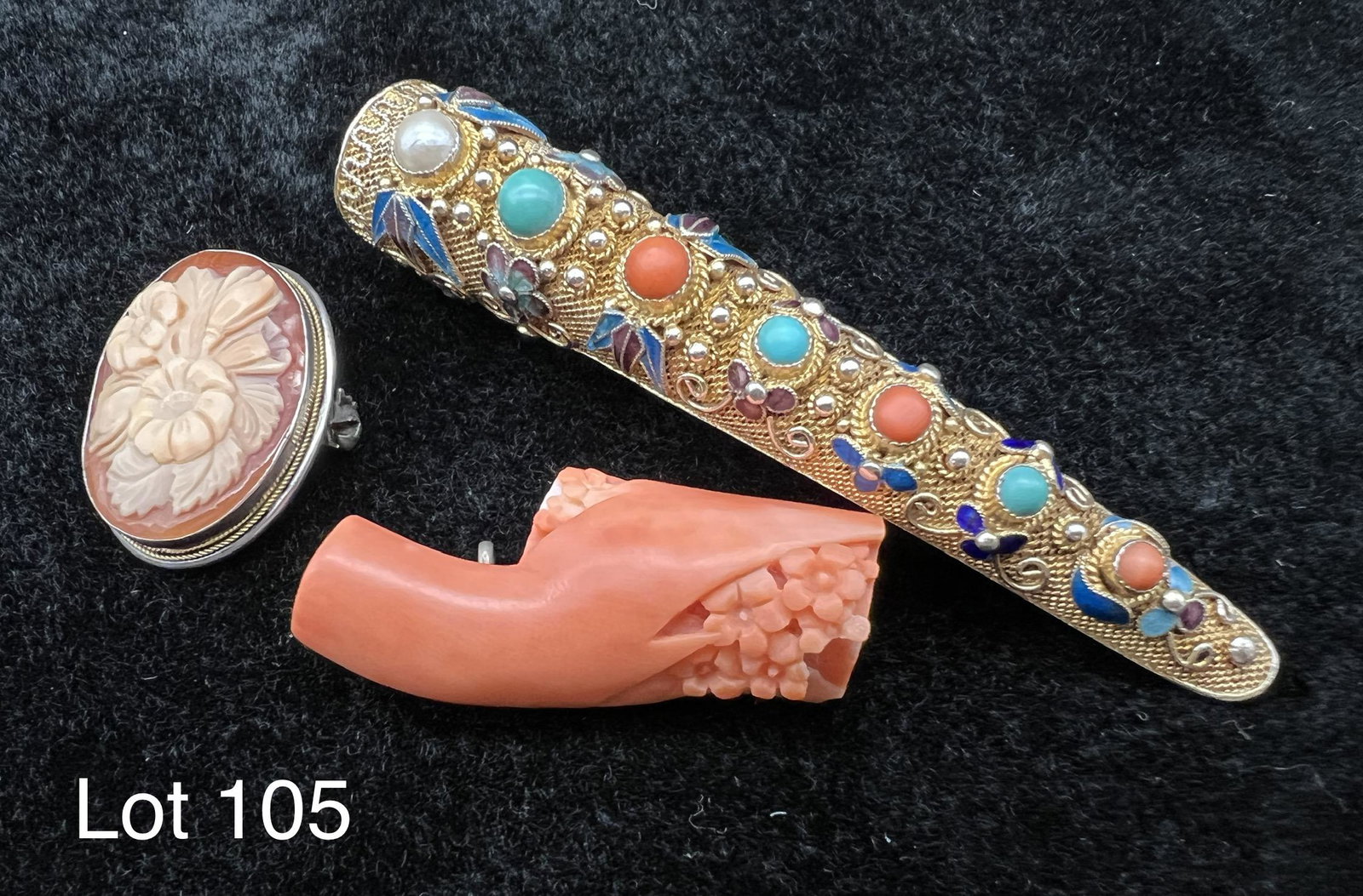 Lot of Vibrant Antique Silver Jewelry and Accessories (1 of 8)