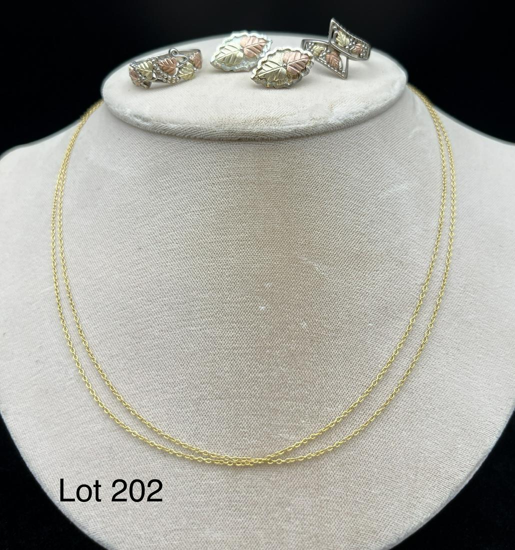 Lot of Sterling Silver and Black Hills Gold Jewelry (1 of 7)