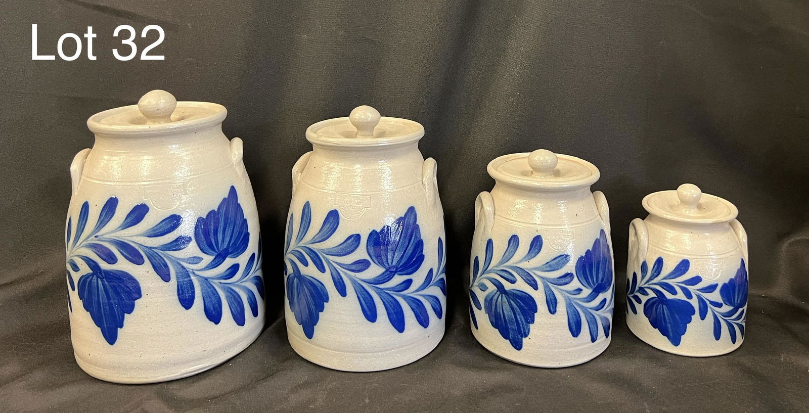 Set of Salmon Falls Stoneware Crocks (1 of 9)