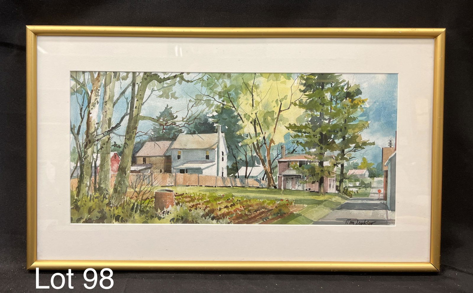 Signed Don Lenker "Lewisberry" Landscape Watercolor (1 of 5)