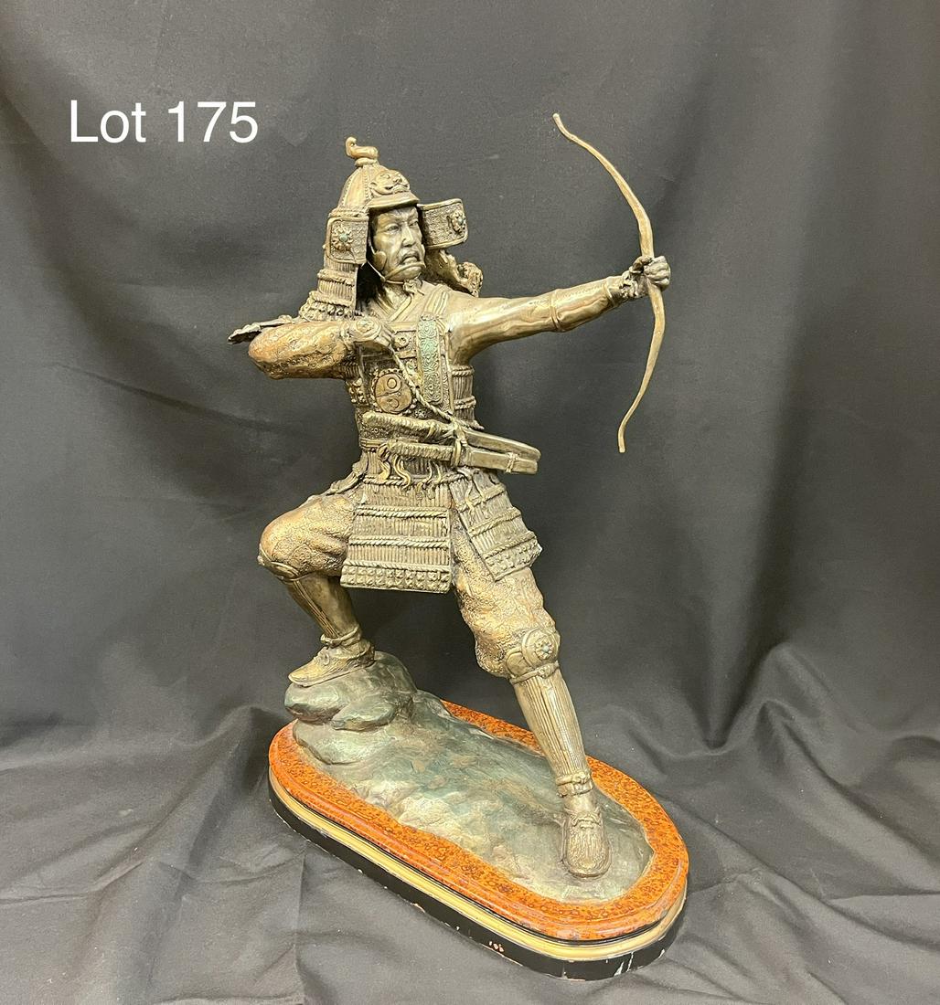 Bronze Samurai Warrior Statue (1 of 9)