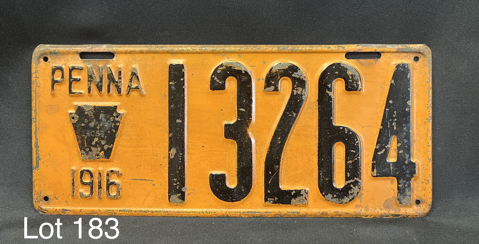 1916 PA License Plate (1 of 4)