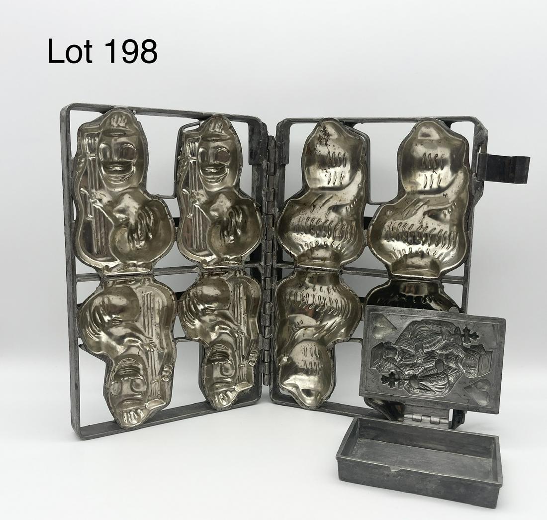 Pair of Antique Pewter Candy Molds (1 of 8)