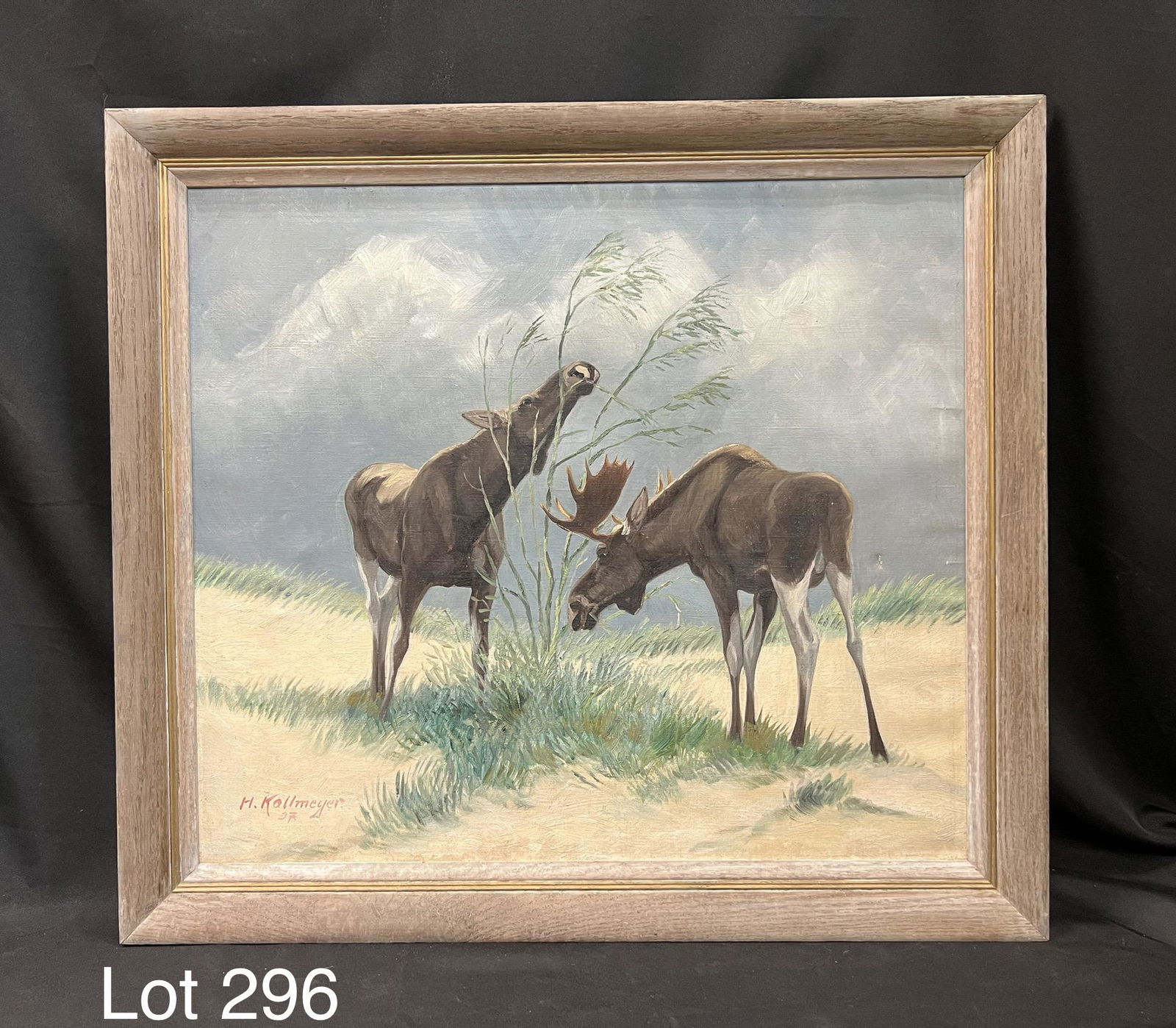 Signed Hans Julius Bernhard Kallmeyer Oil on Canvas (1 of 5)