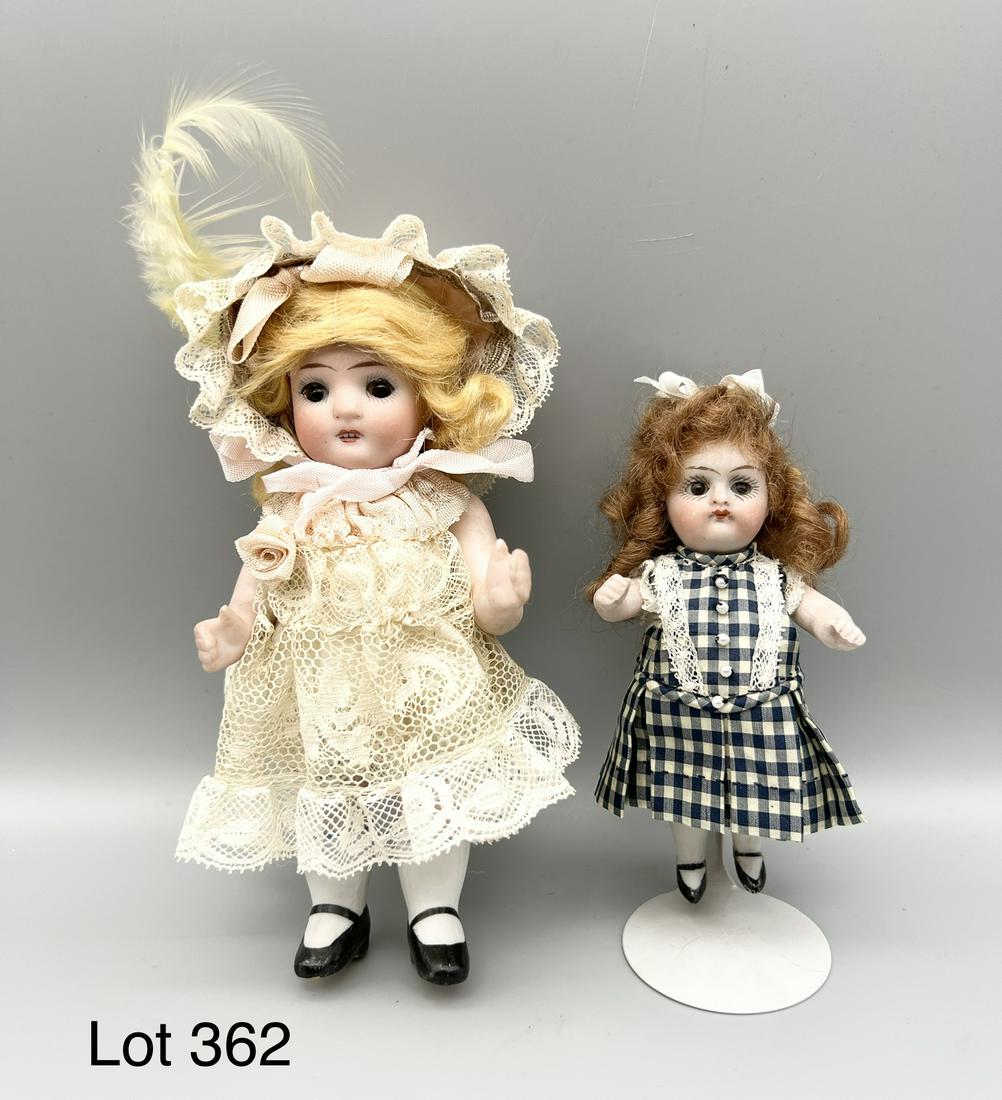 Lot Of Vintage Miniature Bisque Dolls