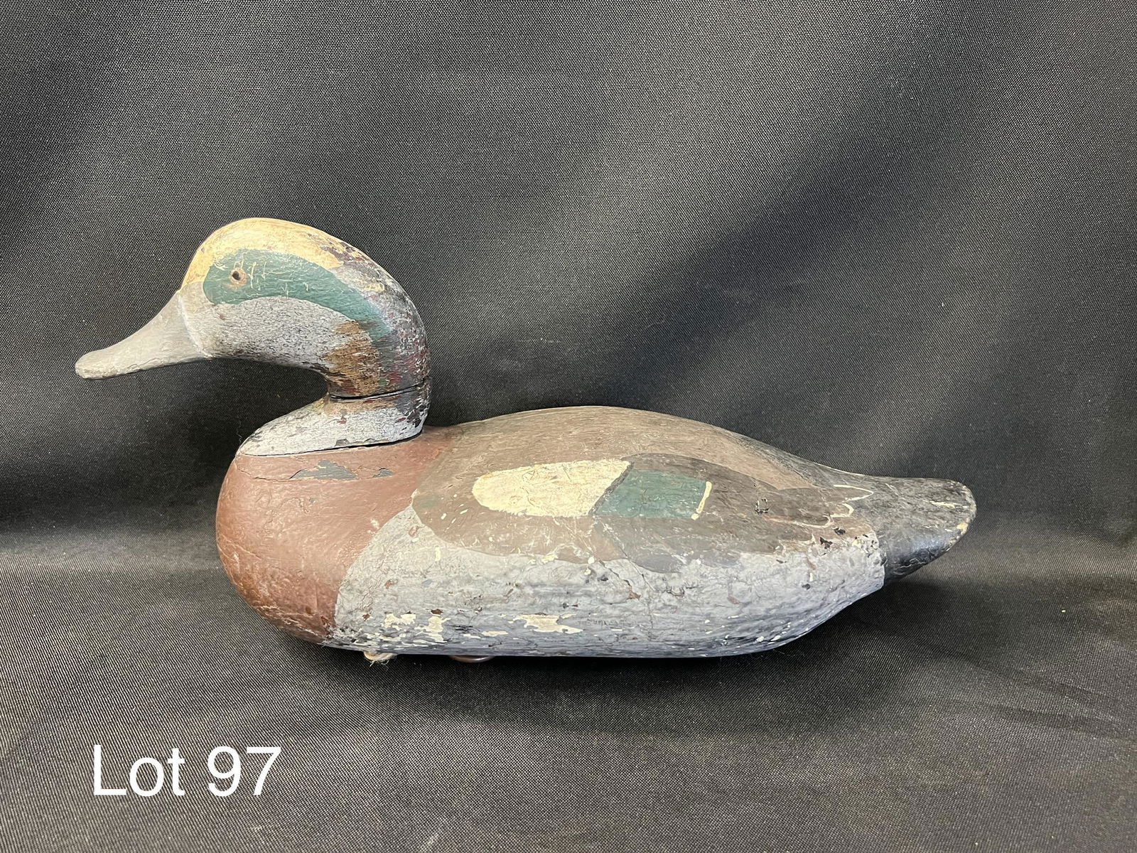 Signed American Widgeon Decoy by R. Madison Mitchell (1 of 7)