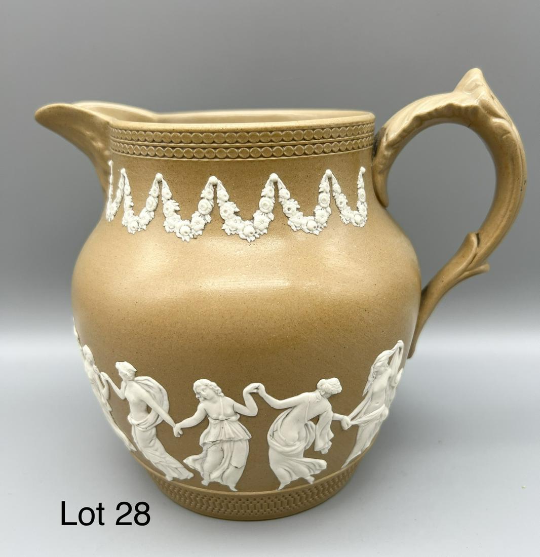 Antique Copeland Spode Jasperware Pitcher (1 of 7)
