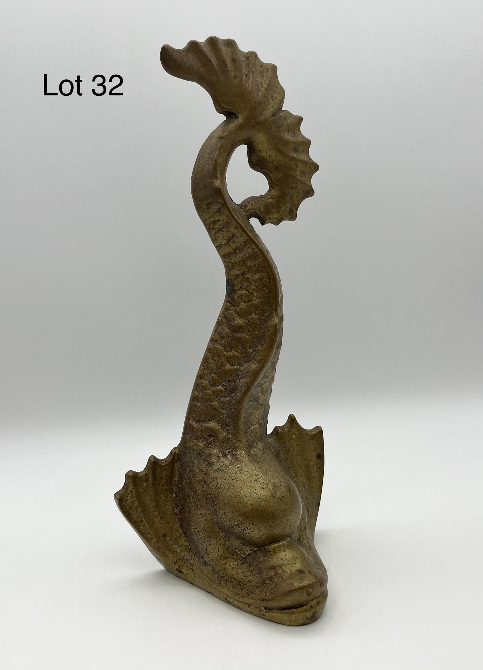 Ball & Ball Brass Dolphin Doorstop (1 of 5)