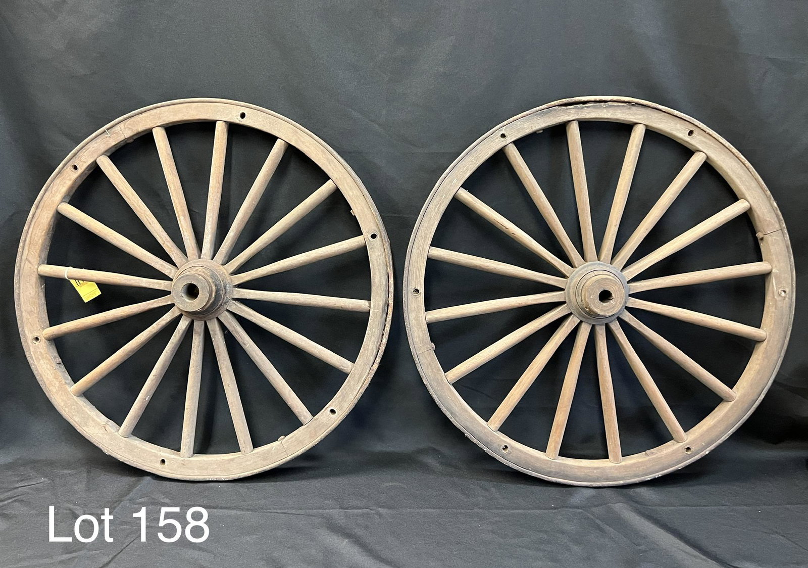 Pair of Antique Wagon Wheels (1 of 9)