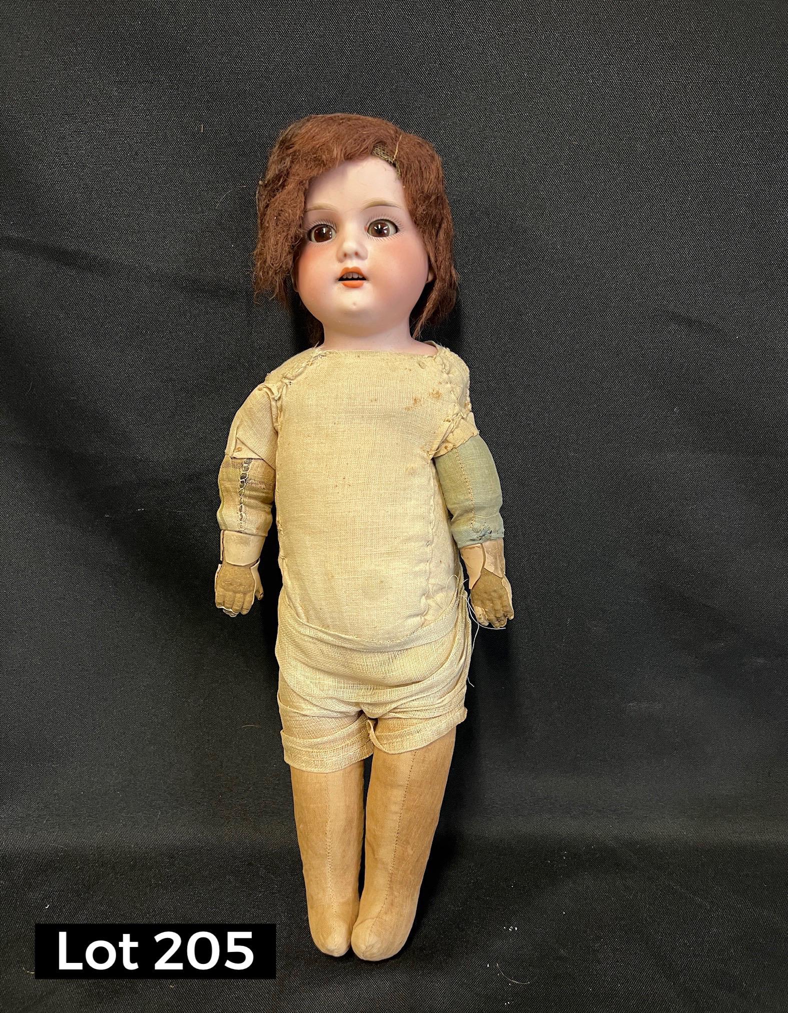 Antique 16" Doll With Armand Marseille Bisque Porcelain Head (1 of 7)
