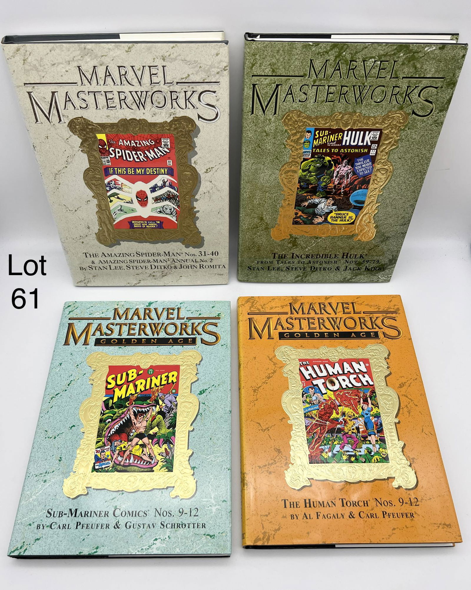 Selection of Marvel Masterworks Golden Age Compilation Books (1 of 9)