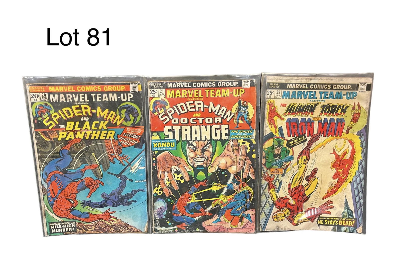 Lot of Marvel Team-Up Comic Books (1 of 5)
