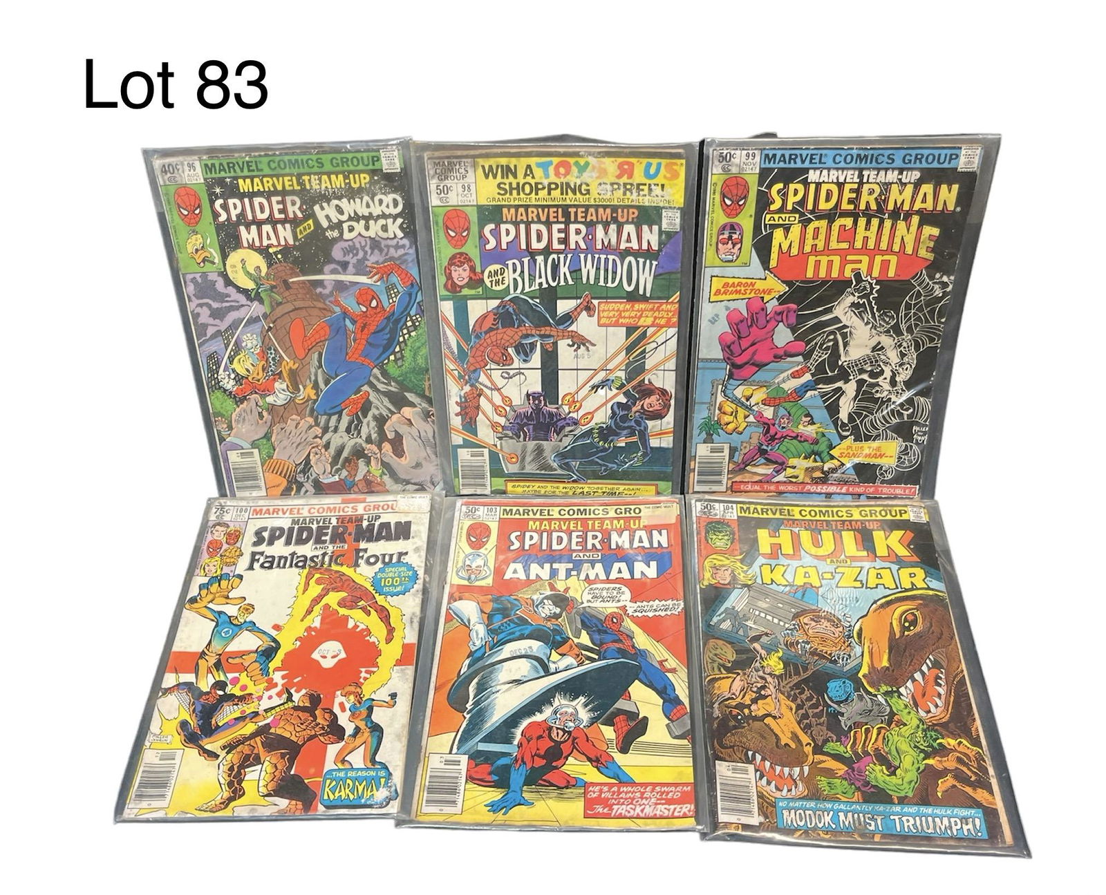 Lot of Marvel Team-Up Comic Books (1 of 9)