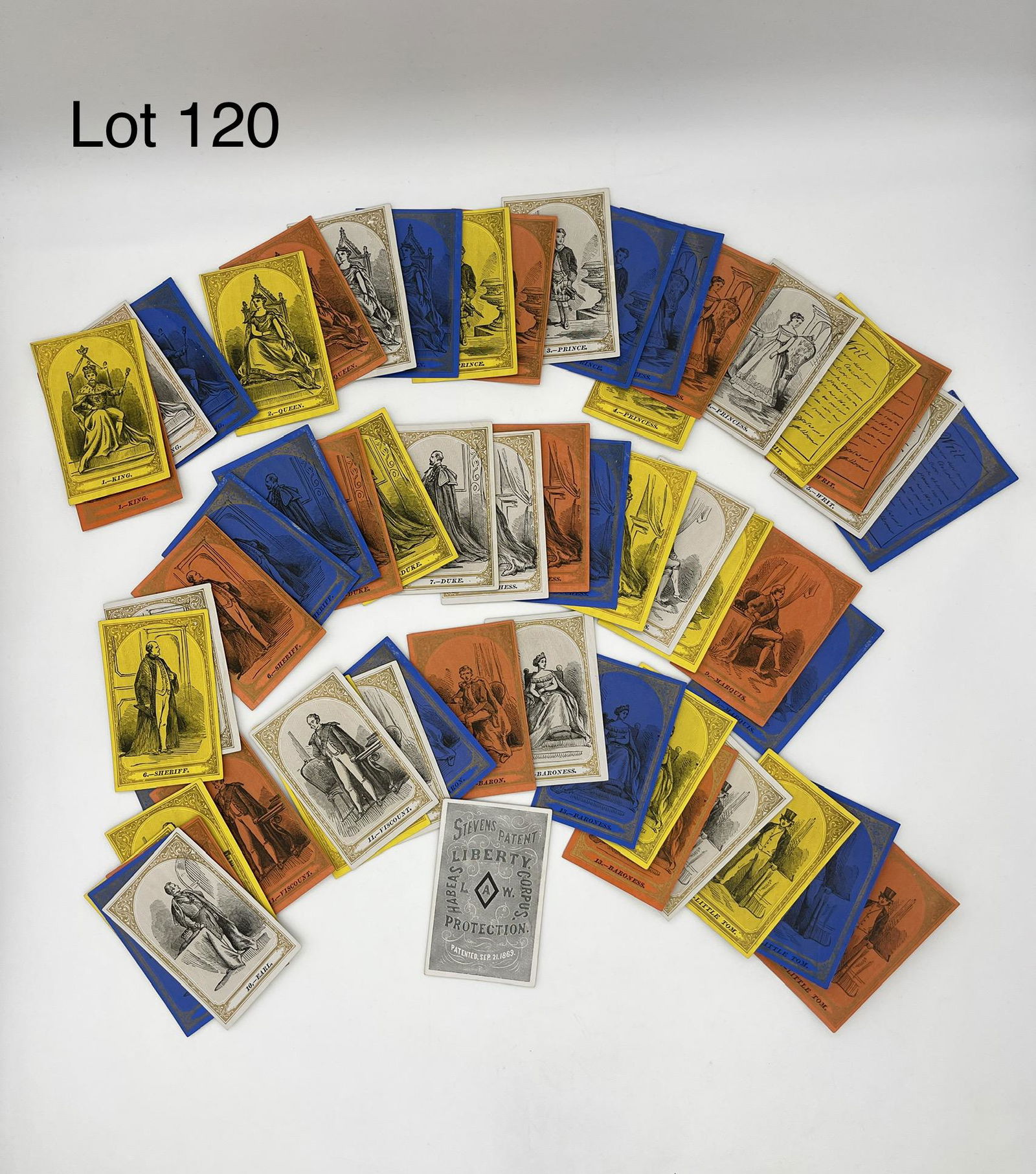 1869 "Steven's Patent" Habeas Corpus Playing Cards (1 of 9)