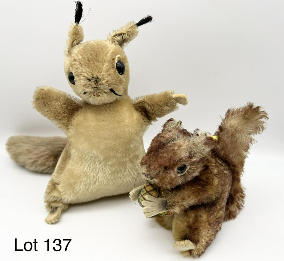Steiff Mohair Squirrel Lot Including Disney "Perri" (1 of 6)