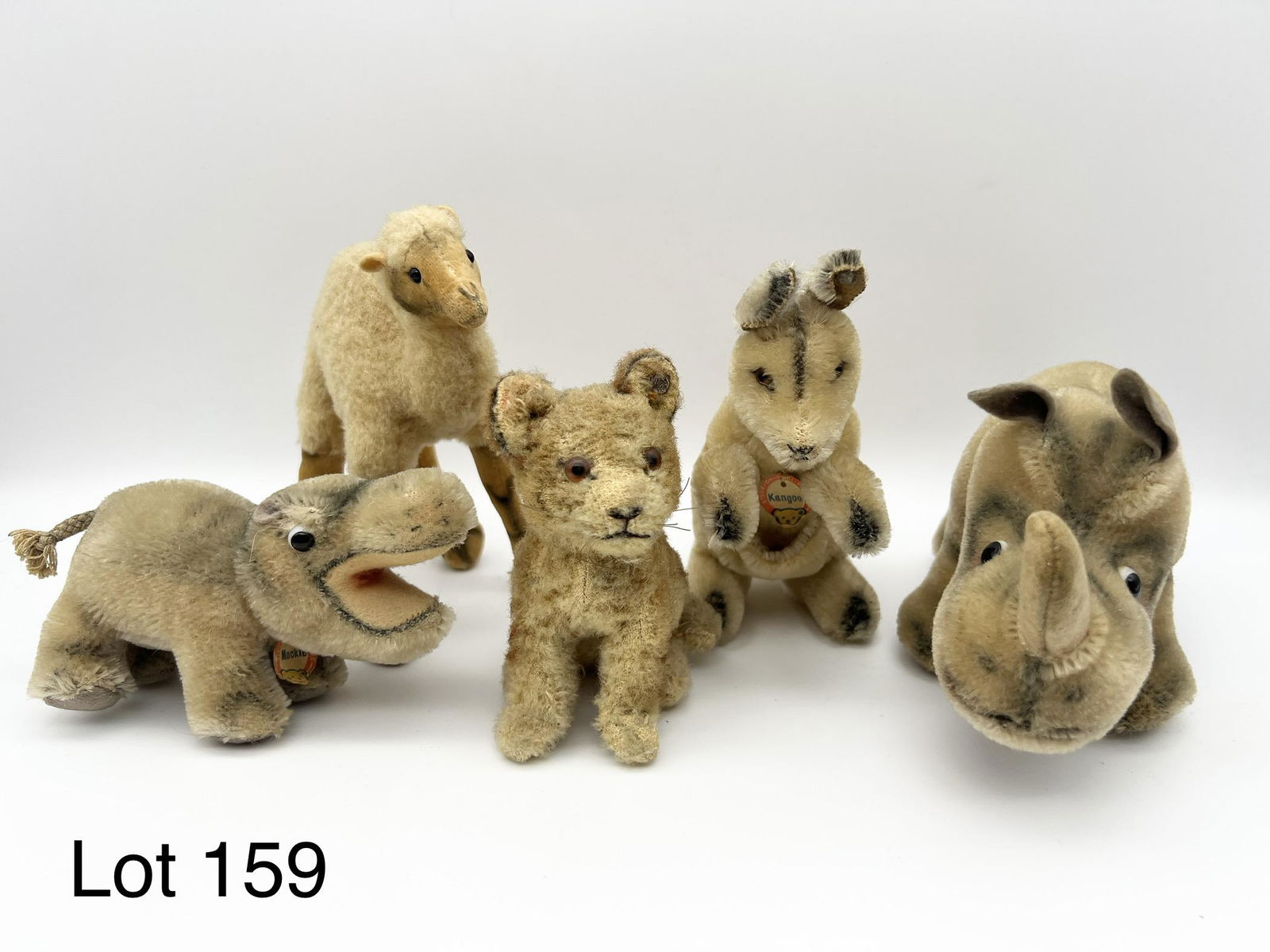 Collection of Mid 20th Century Steiff Mohair Animals (1 of 11)