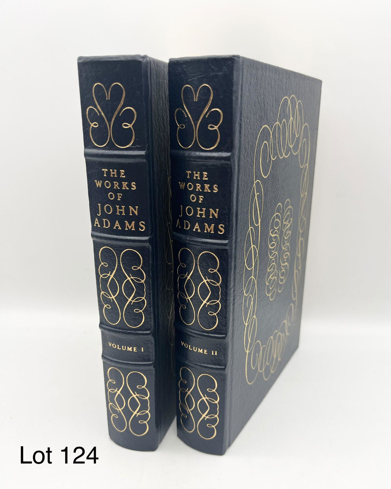 Easton Press collectors two volume set of "The Works of John Adams" (1 of 8)