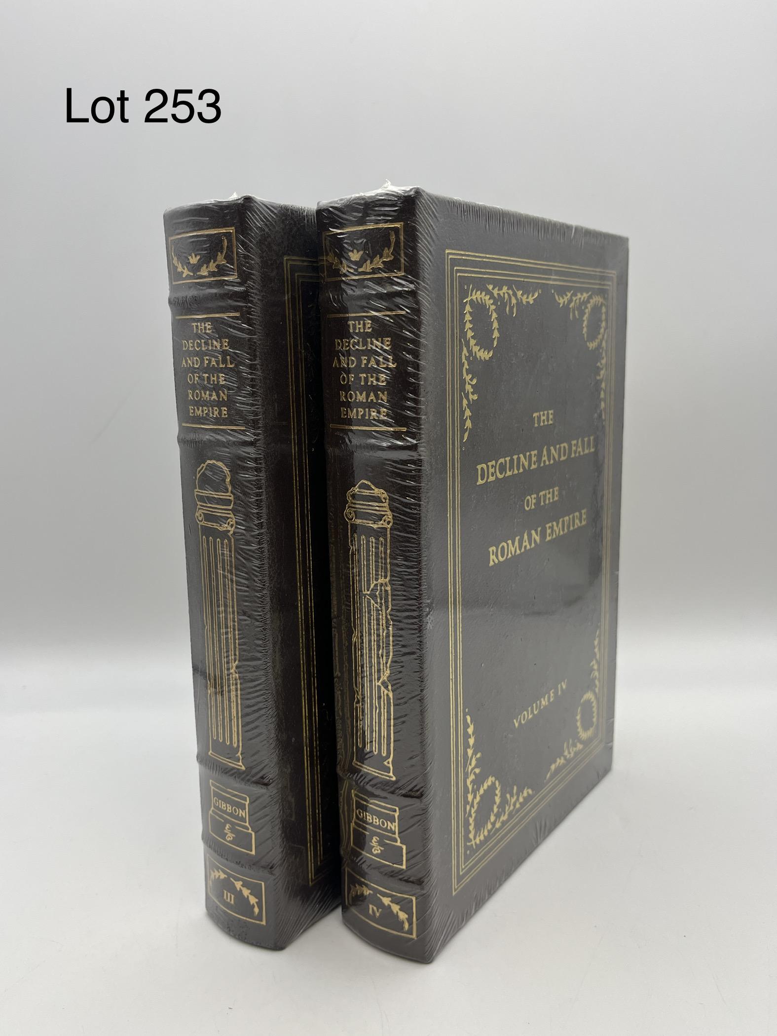 Lot Of 2 Volumes Of "The Decline And Fall Of The Roman Empire" by Easton Press: Lot consists of volume 3 and volume 4 of "The Decline And Fall Of The Roman Empire", published by Easton Press 1974. Books are leather bound and have gold gilt pages / decoration. *note: both volumes 