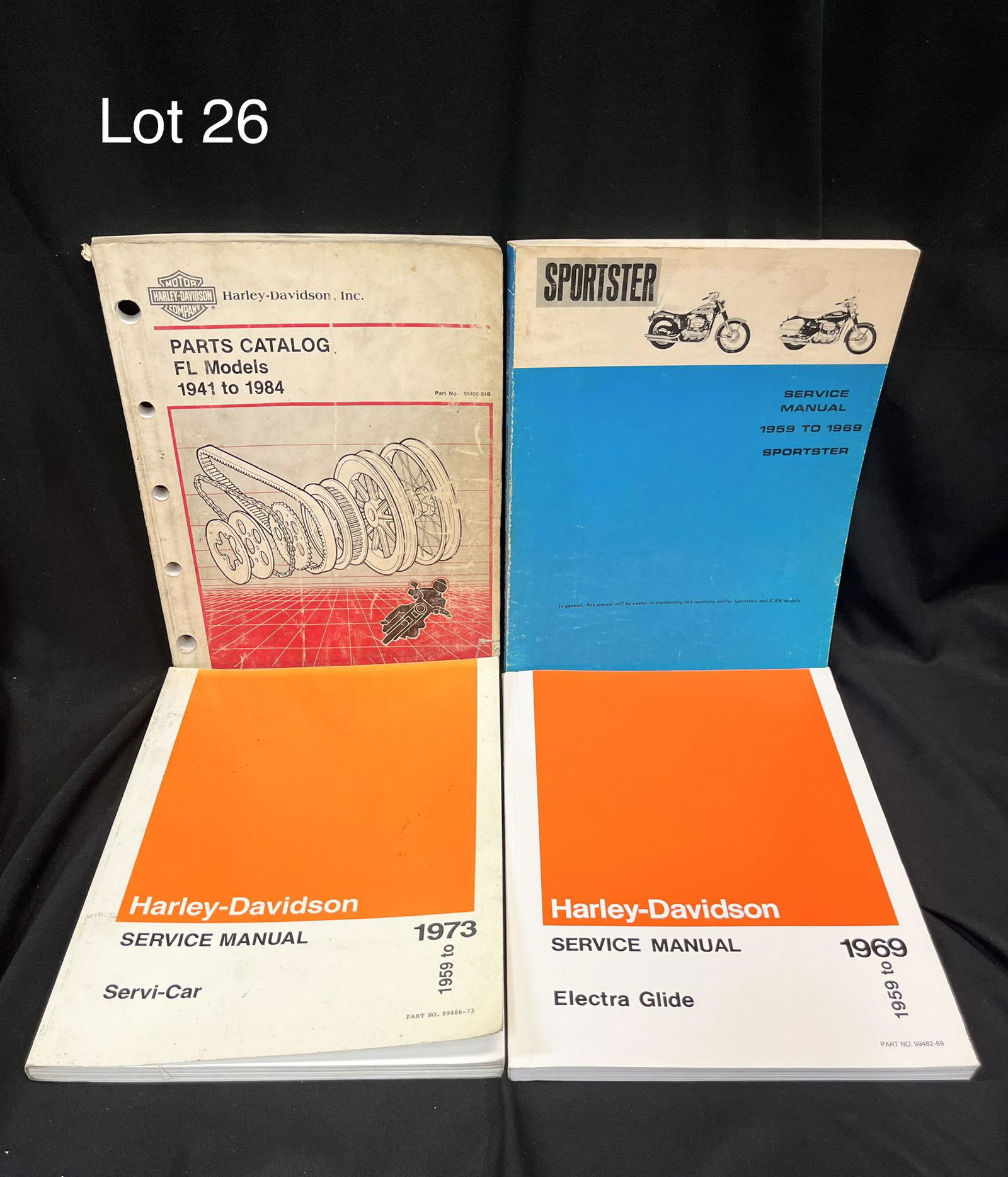 Lot of Harley-Davidson Owner's Books Featuring the 1970s (1 of 7)